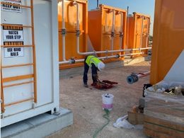 Self-bunded ISO tank containers for bulk fuel storage